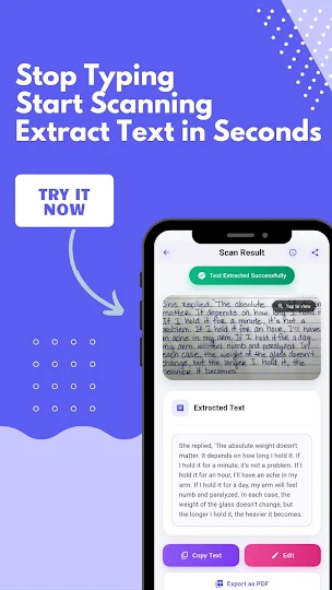 Photo to text converter: TextX screenshot from Google Play