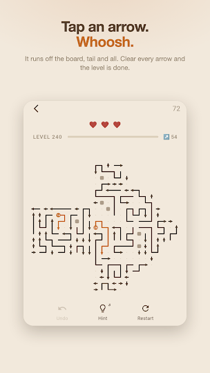 Arrow Escape Puzzle: Whoosh screenshot from Google Play